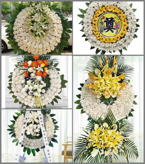 广东梅州市五华县安流镇吉水村花圈速递